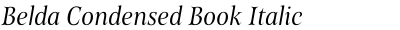 Belda Condensed Book Italic